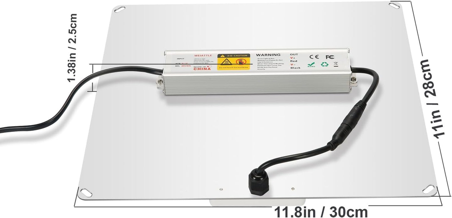 Lampada per Piante, 600W LED Lampada per Piante Con UV E IR, Lampade per Coltivazione Indoor Spettro Completo LED Coltiva Luce Piante Indoor Verdure E Fiori (3000K 5000K 660Nm 730Nm)