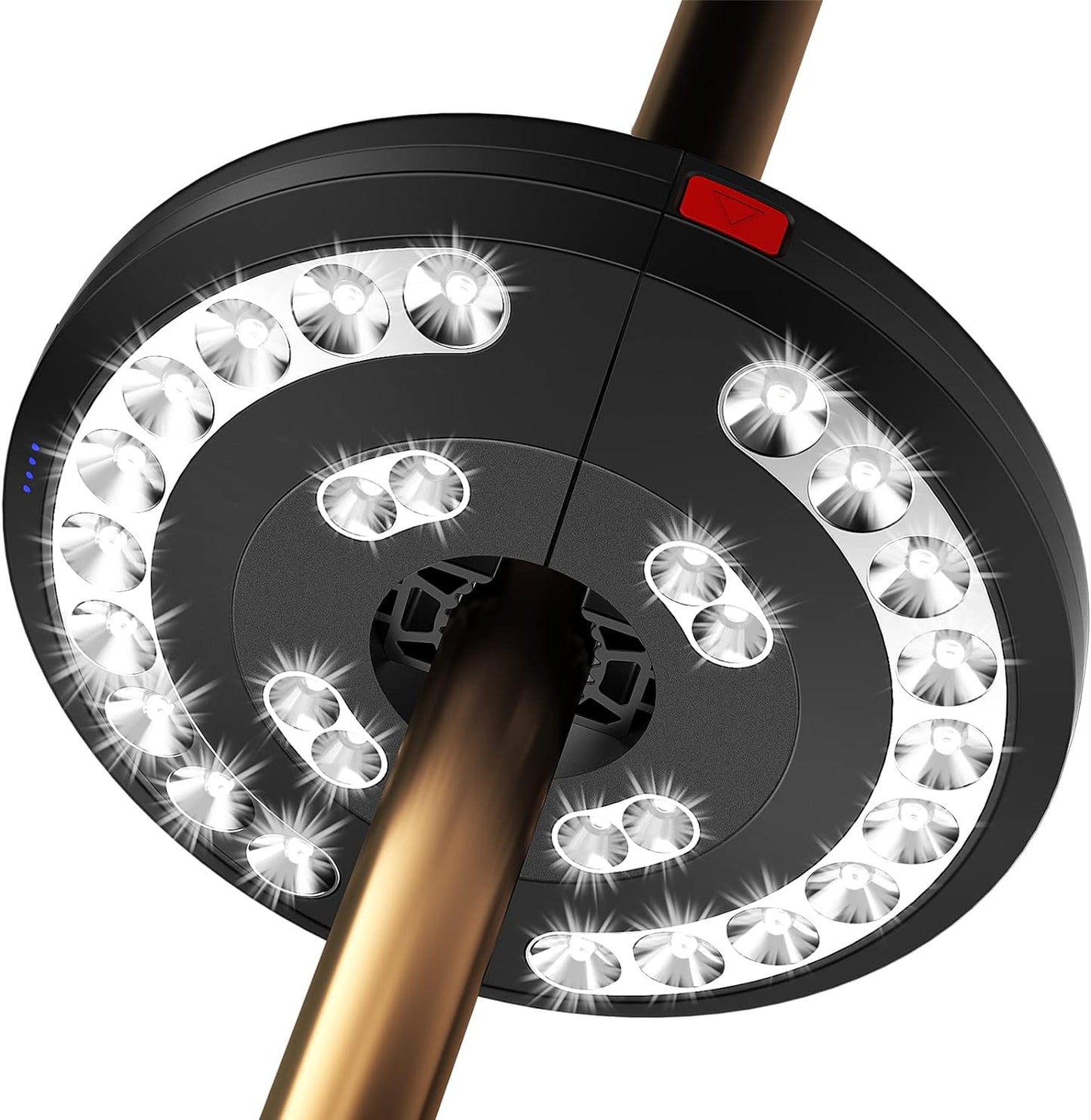 Luce per Ombrellone, Luci Ombrellone Esterno Lampada Da Giardino Con USB Ricaricabile 3 Modalità Di Illuminazione per Giardino Esterno Terrazzo Piscina