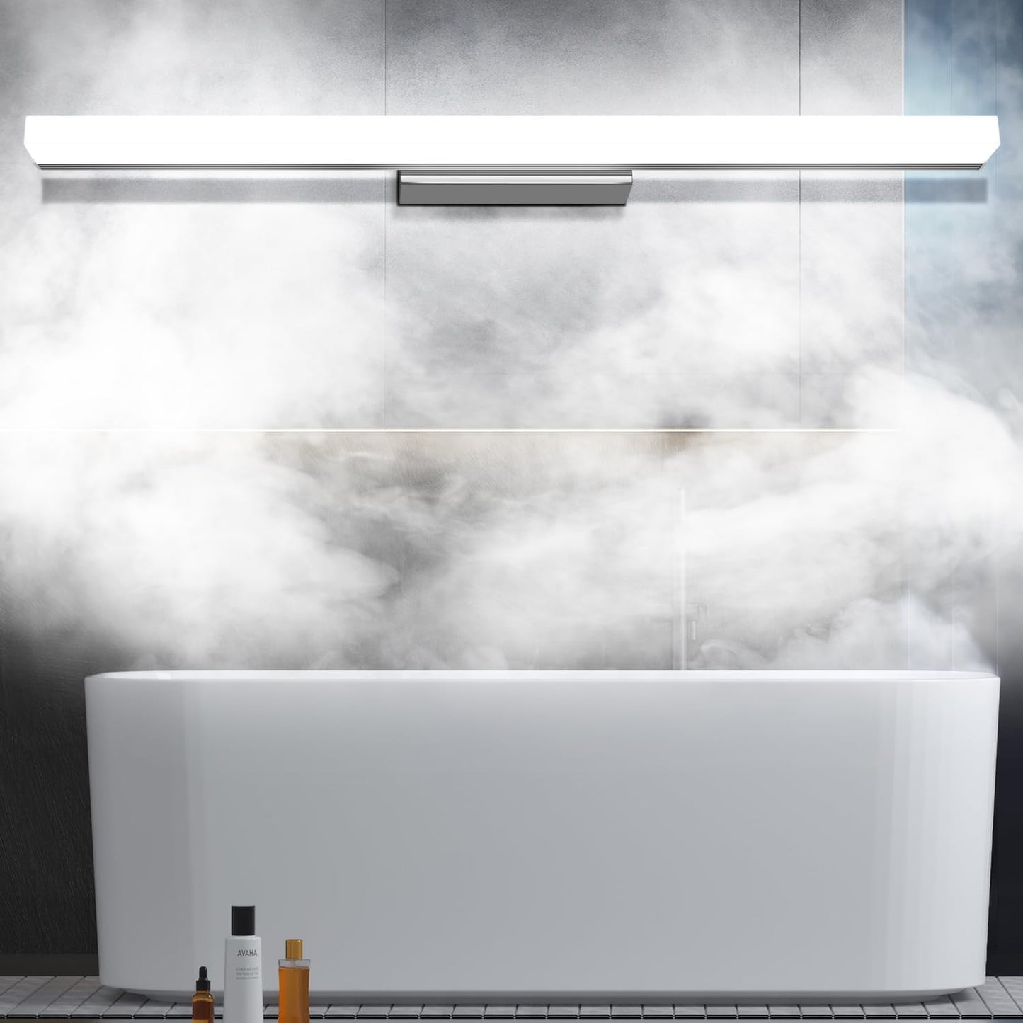 Lampada Da Specchio Bagno 12W 60Cm LED Lampada Da Specchio,Luce Specchio Bagno Bianco Freddo 6000K, Luce per Specchio Da Bagno Impermeabile IP44