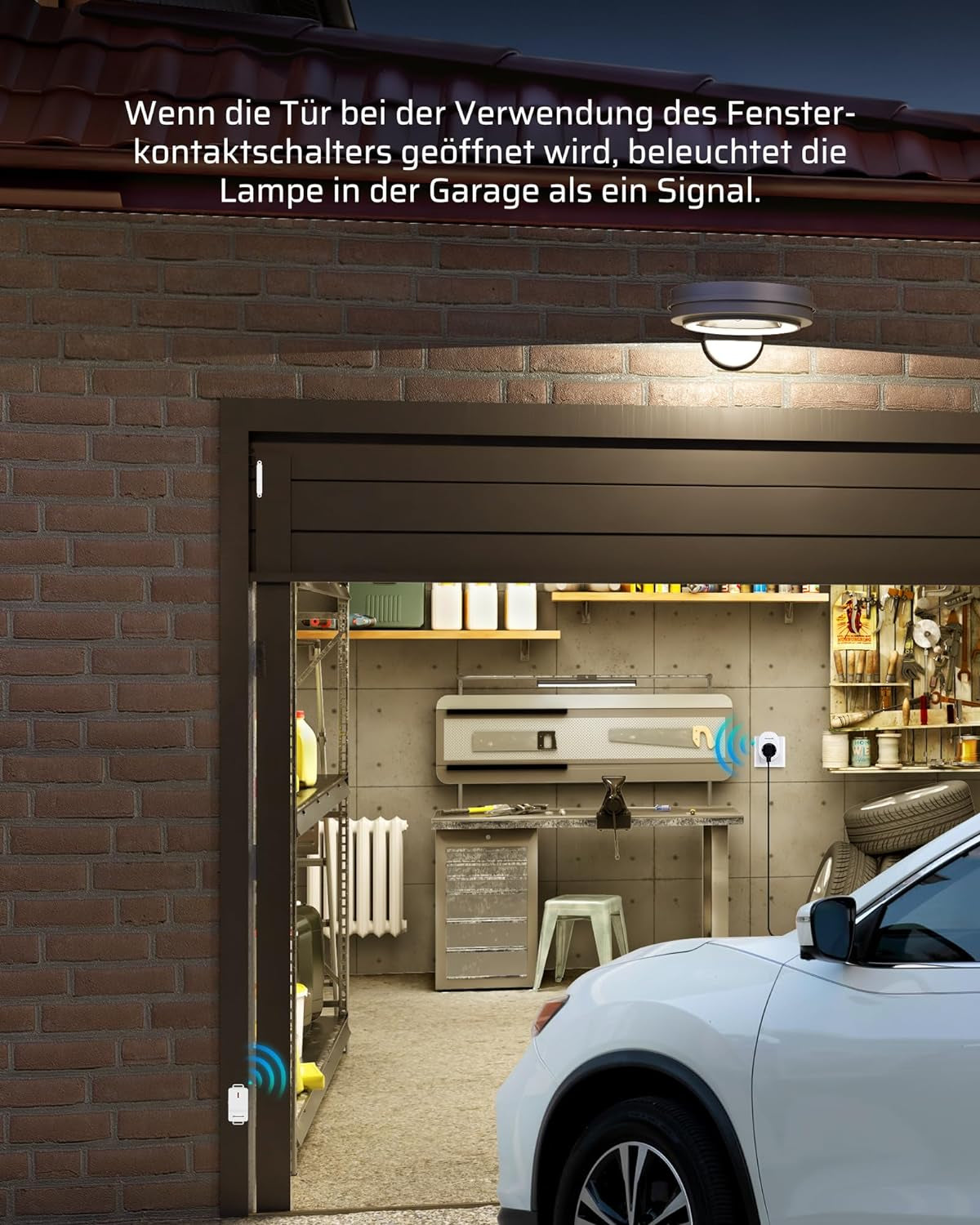 DEWENIWLS - Interruttore a Contatto per Finestra, per Camino, Cappa Aspirante, Garage 16 A, 3680 W
