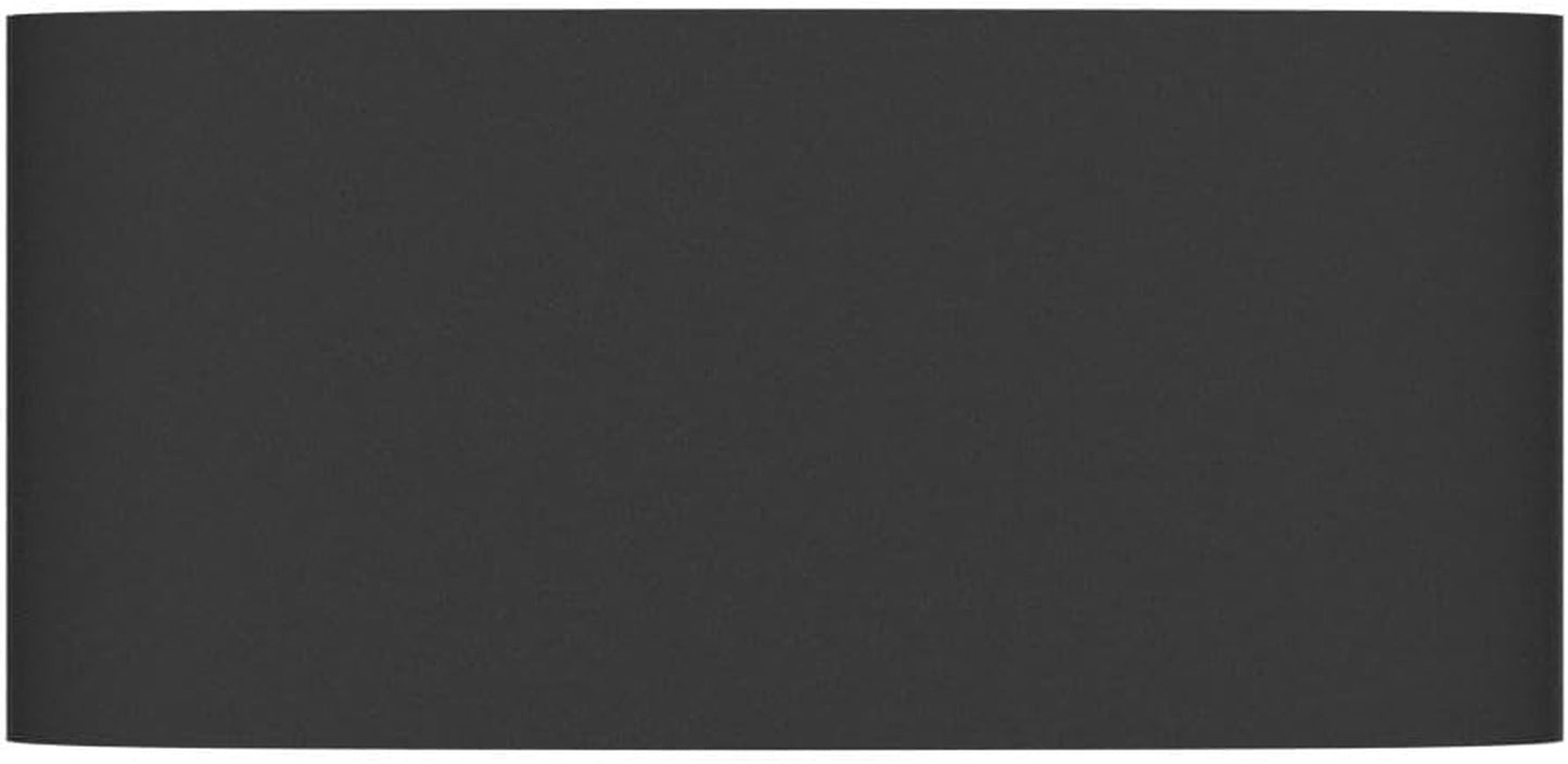 2 Pack Lampada Da Parete Esterno/Interno LED Applique Da Esterni 12W 1200LM up down Faretto Da Parete IP65 Impermeabile Moderno Lampade Muro Alluminio Bagliore Su E Giù (Nero 3000K Luce Caldo)
