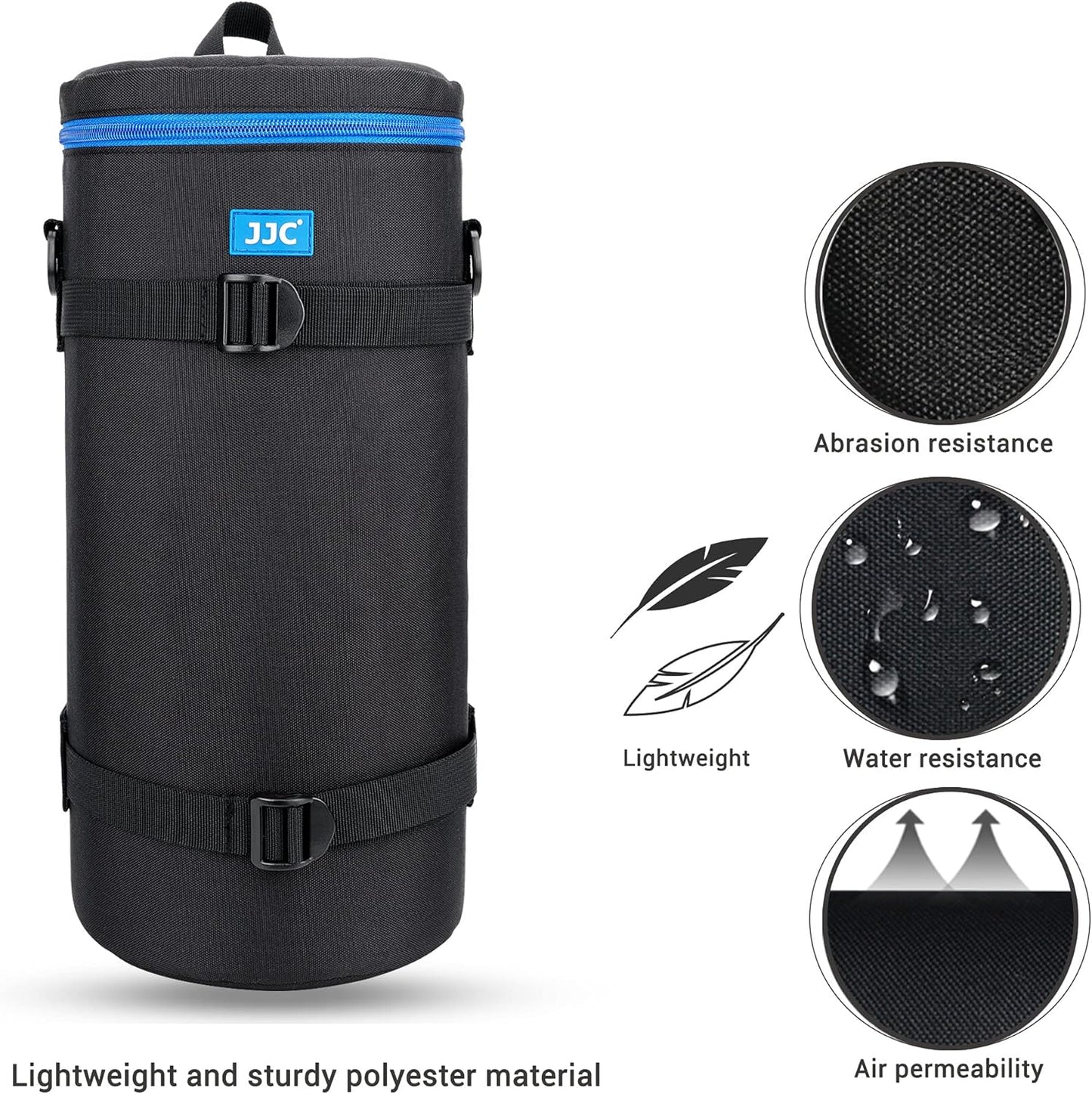 Custodia Deluxe per Obiettivi Sony FE 200-600 Mm F5.6-6.3G OSS, Custodia Protettiva Impermeabile per Obiettivi Con Tracolla E Cuscino Staccabile (Dimensioni Interne 14 X 36,8 Cm), Nero , Moderno