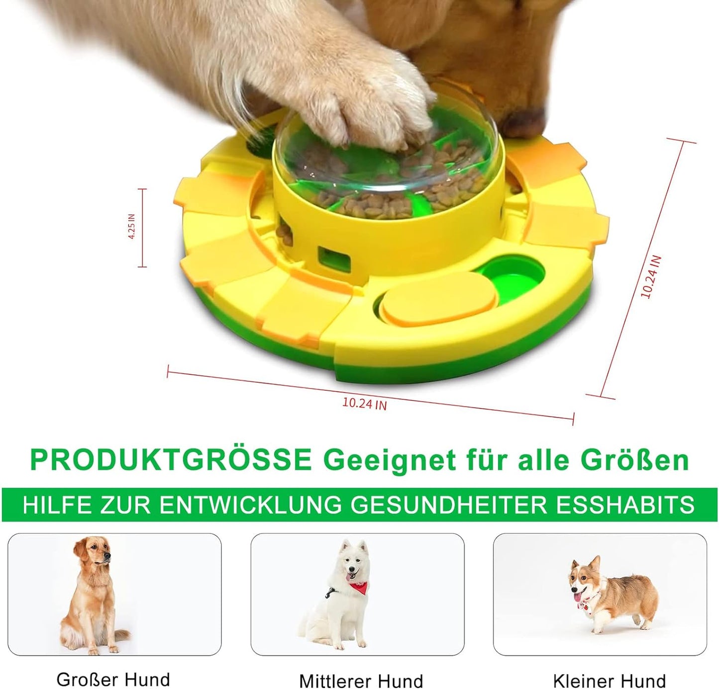 Giocattolo Interattivo per Cani, Intelligent Dog Toys, Dog Feeding Bowls, Educational Feeders, Slow Feeding Bowls for Dogs