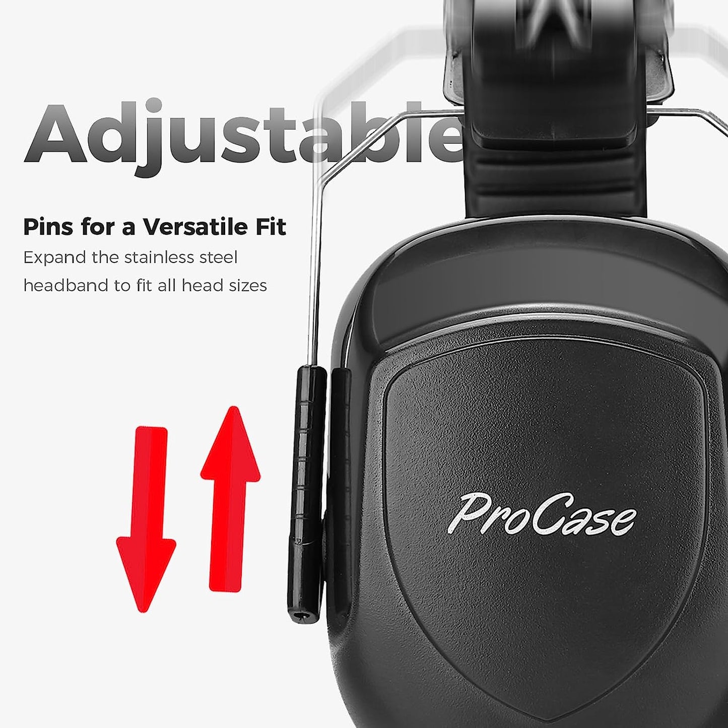 Cuffie Antirumore, NRR 28 Db Cuffie Antirumore per Ambito Lavorativo, Lavoro Sul Trattore, Isolanti per Studiare, Falciatura, Sparare, Aereo, Muscia Forte E Industria Della Costruzio–Tuttonero