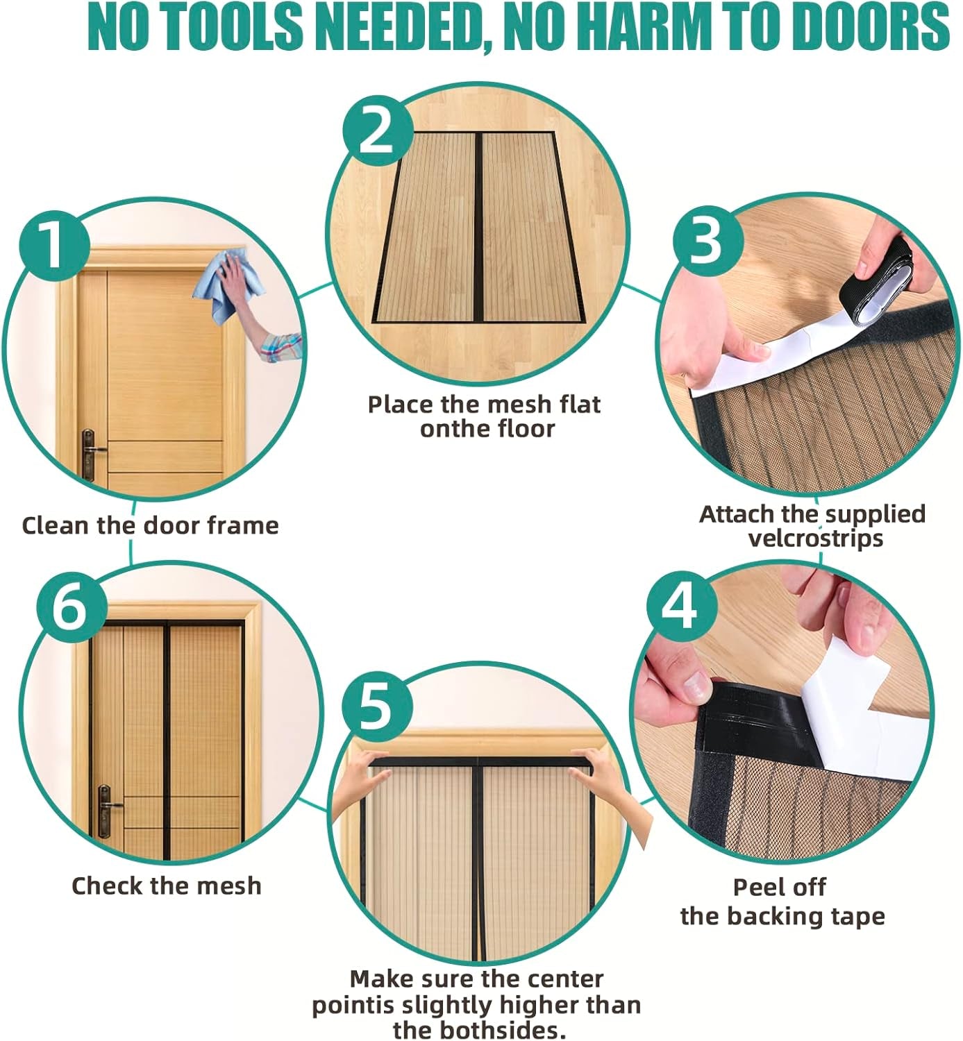 Zanzariera Porta Finestra 120X240, Zanzariera Magnetica Nero, Proteggere La Famiglia