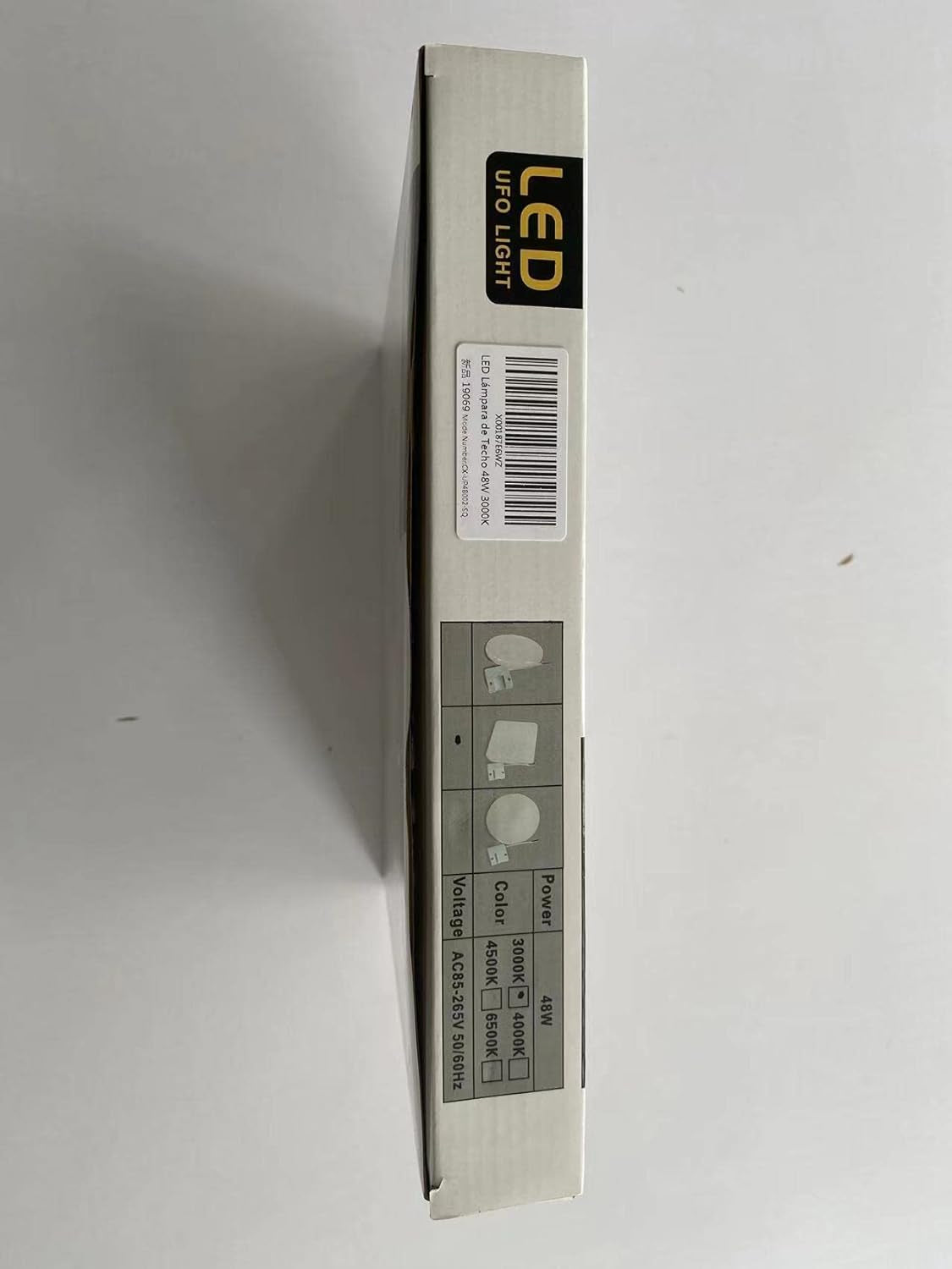 48W Plafoniera LED Quadrata - Lampada Da Soffitto Luce 3000K - Plafoniera Soffitto Bianco Caldo 4320LM - Plafoniera Led Soffitto 30Cm - Moderno Plafoniera Bagno IP44 Cucina Soggiorno Corridoio