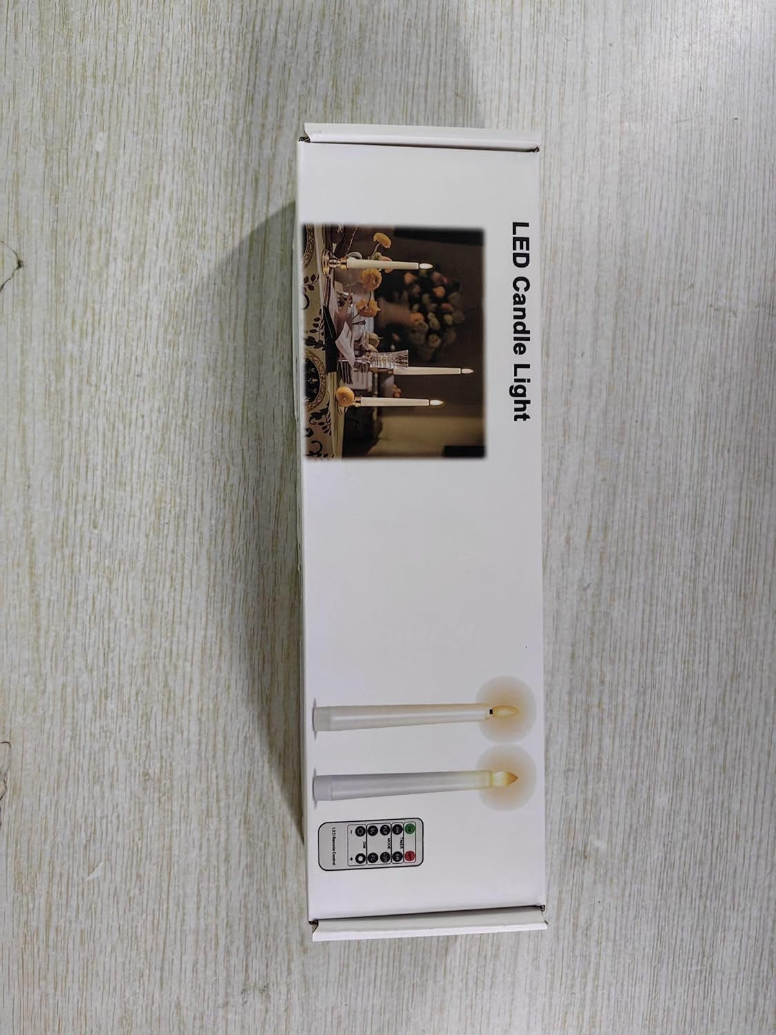 - Candele LED per Finestre, 6 Pezzi Candela Da Tavolo Senza Fiamma a Batteria Con Timer Remoto per Casa, Cena, Matrimonio, Vacanza, Decorazione - Bianco Caldo