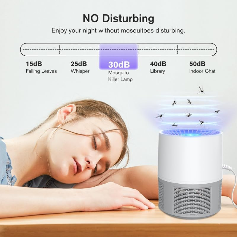 Insetticida Elettrica, USB Elettrica, Trappola per Mosche, Zanzare, Lampada per Zanzare, Lampada Con Luce, per Interni Ed Esterni