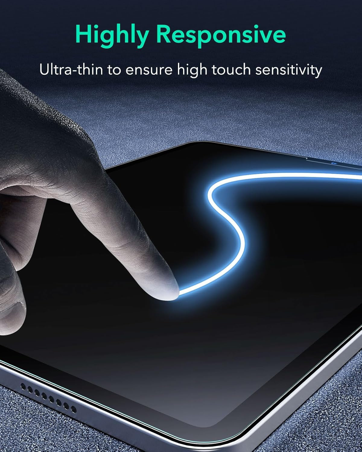 Pellicola Protettiva per Ipad Pro 12,9 (2022/2021/2020/2018), Vetro Temperato, Protezione per Lo Schermo Con Supporto per L’Applicazione, Antigraffio, Chiarezza HD, 2 Pezzi