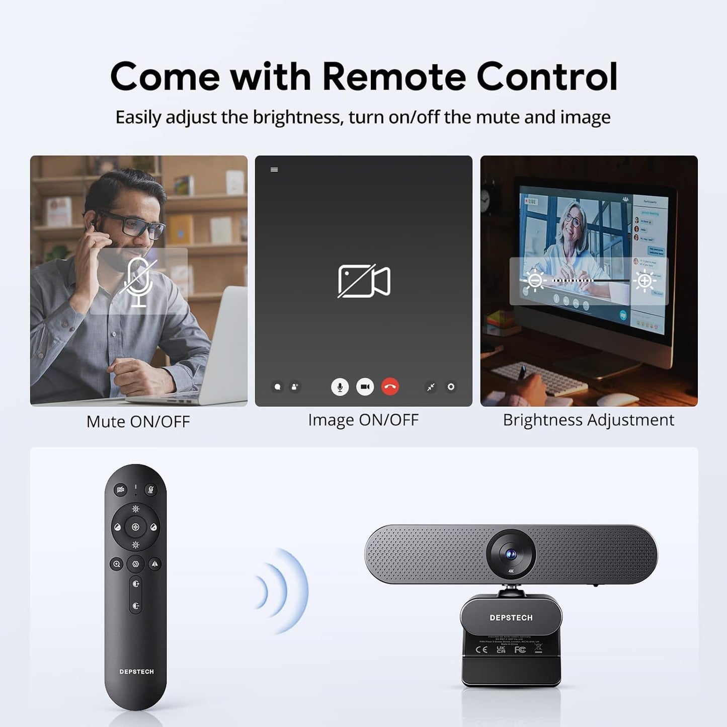 DW50 Pro Webcam 4K Con Microfono per PC