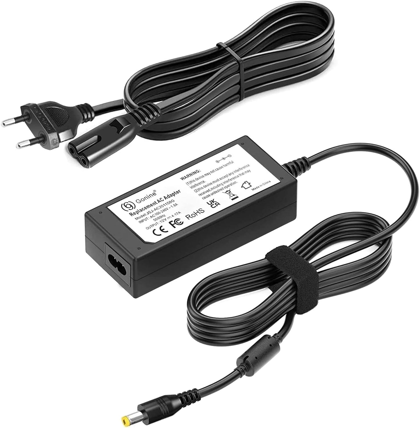 Cavo Di Alimentazione per Cyclette Peloton, Adattatore AC 12V 4.17A per Cyclette PLTN-RB1VO PLTN-RB1V1 PLTN-RB1VQ GEN 1 2 3 1A 2A 3A Generazione
