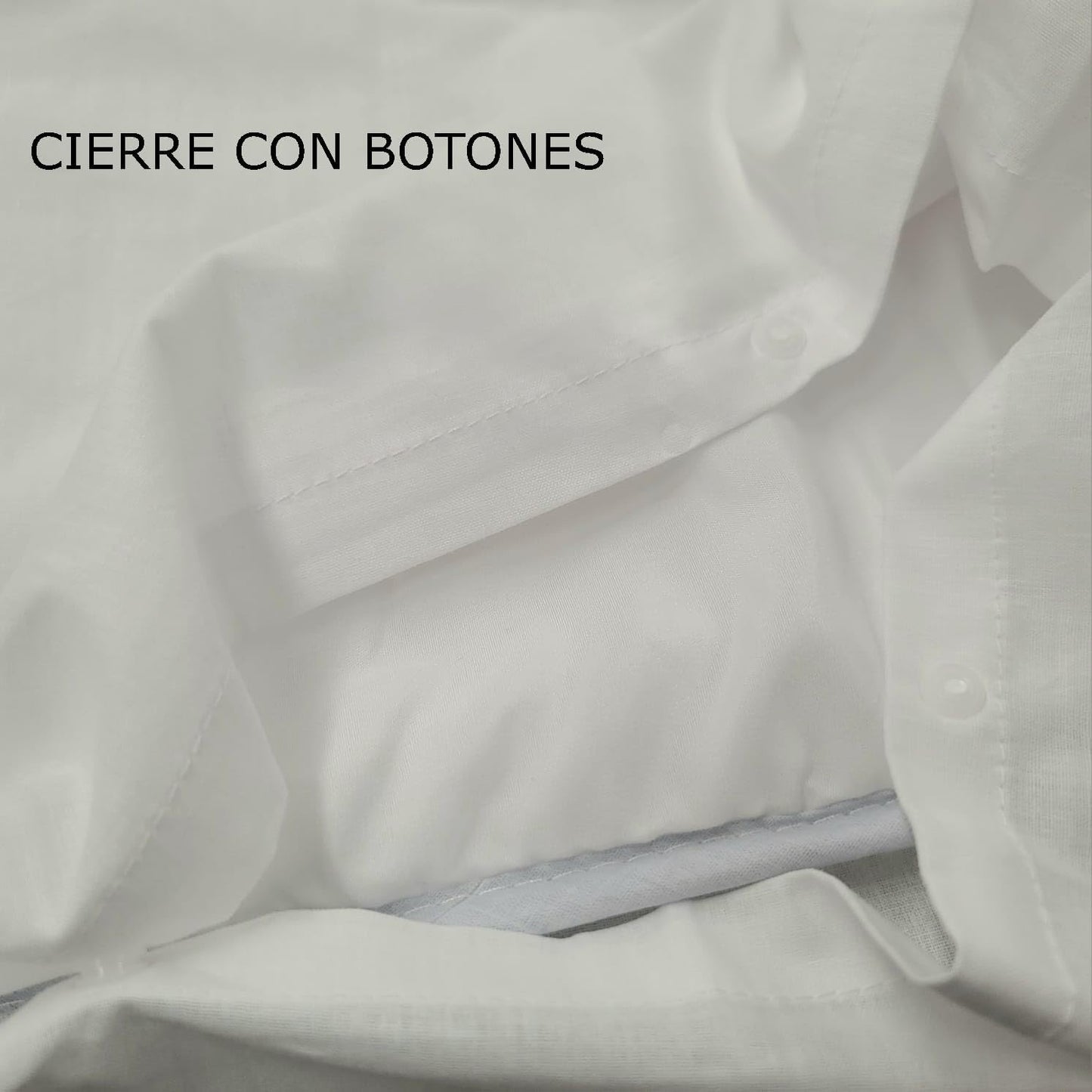Hostelería – Set Di 3 Pezzi Copripiumino Bianco Hotel, Lenzuolo Con Angoli, Federa per Cuscino, 50% Cotone E 50% Poliestere, Letto 180 X 190/200 Cm