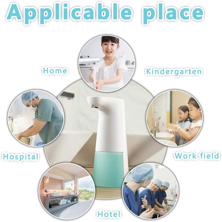 Dispenser Sapone Automatico, Dispenser Sapone 250Ml Con Sensore a Infrarossi Senza Contatto E Base Impermeabile per Bagno E Cucina