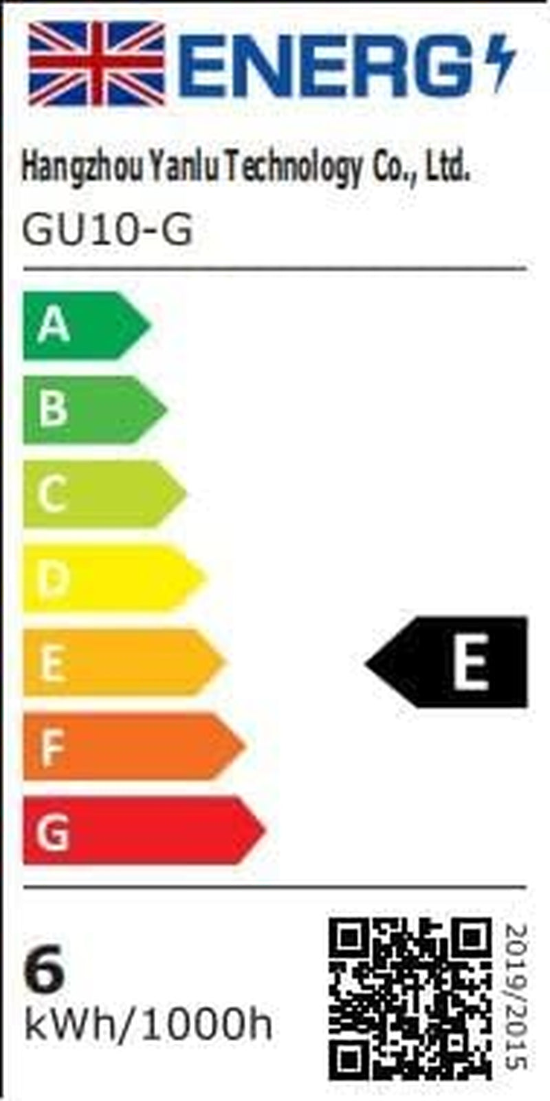 Gu10 LED Bianco Freddo CRI>90, 5W 550Lm, 6000K, Sostituzione Lampadina Alogena 50W, Angolo Di Emissione 120 Gradi, Lampada a Riflettore GU10 LED, Non-Dimmerabile, 10 Pezzi