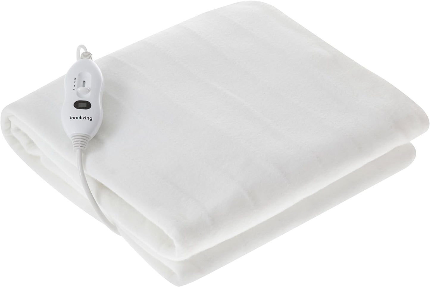 Coperta Elettrica Termica , INN-767 Scaldaletto in Materiale Sintetico, Bianco, a Una Piazza E Mezza, 150X122X8 Cm