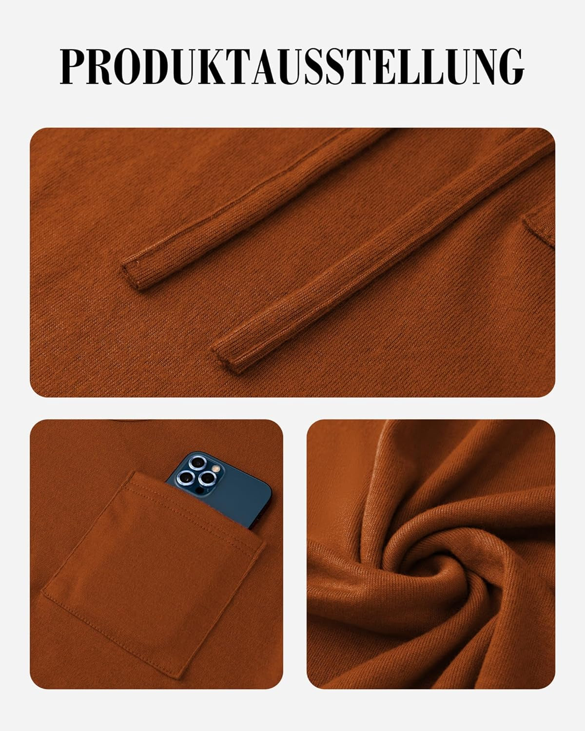 Felpa Con Cappuccio Da Donna, Leggera, Con Cappuccio, Con Tasche, per L'Autunno