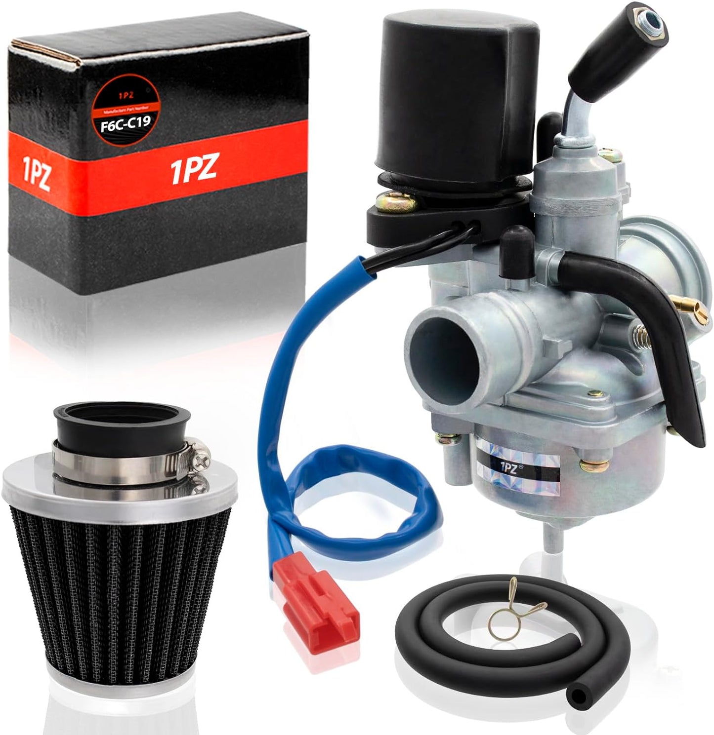 F6C-C19 Carburatore 19Mm 2 Tempi Sostituzione per Yamaha Jog50 Jog90 2 Tempi Dinli 50Cc 70Cc 90Cc 100Cc ATV Quad Carb Dino Jp Beast Helix DL603