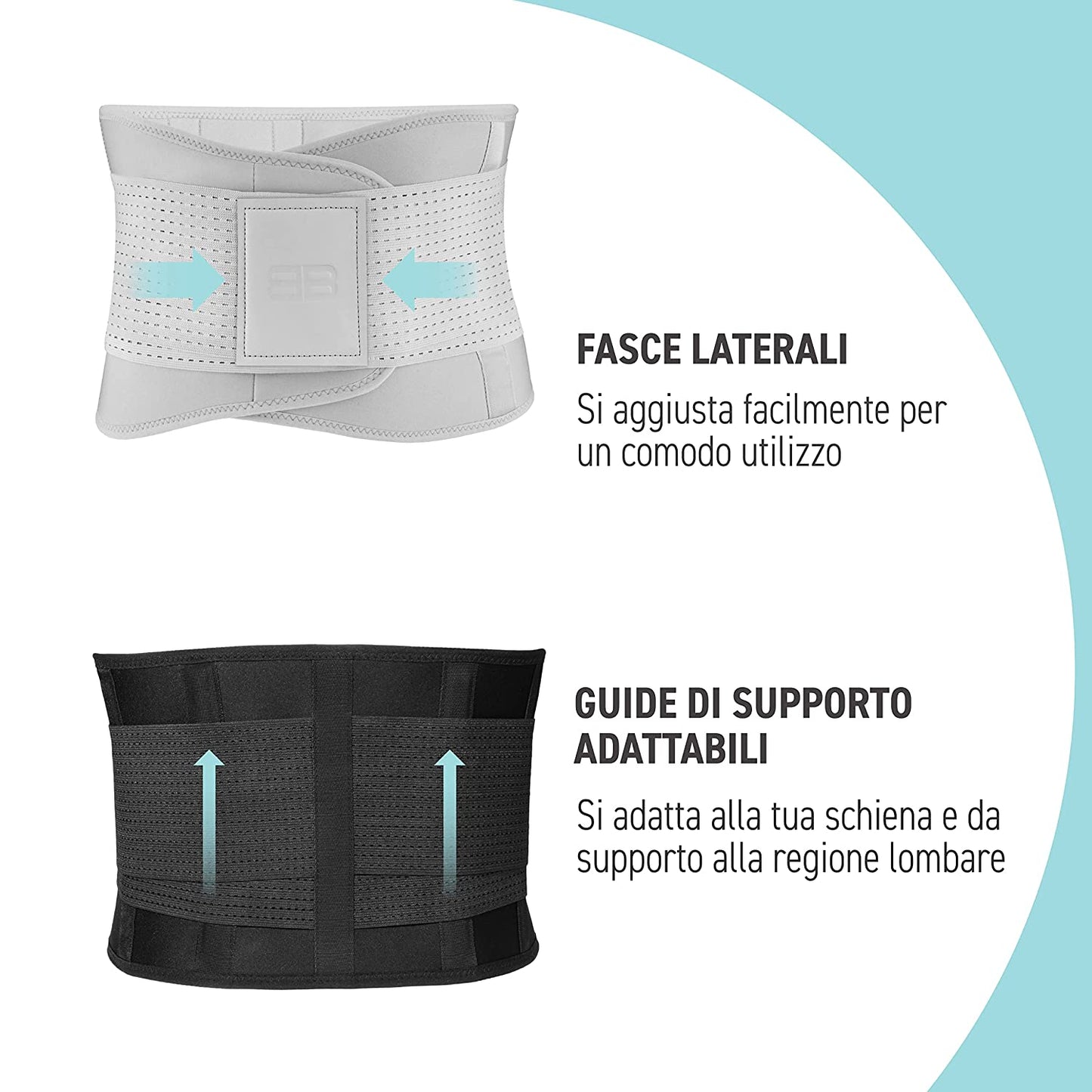 Fascia Lombare Supporto Schiena - Corsetto Lombare-Fascia Lombare Ortopedico - Fascia Schiena Lombare per Uomo E Donna-Varie Dimensioni