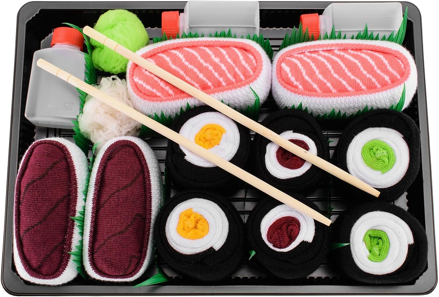 - Donna Uomo Calzini Sushi Salmone Tonno 3X Maki - 5 Paia