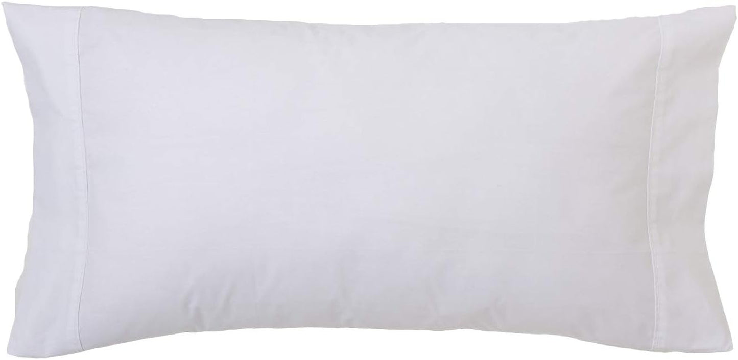Hostelería – Set Di 3 Pezzi Copripiumino Bianco Hotel, Lenzuolo Con Angoli, Federa per Cuscino, 50% Cotone E 50% Poliestere, Letto 180 X 190/200 Cm