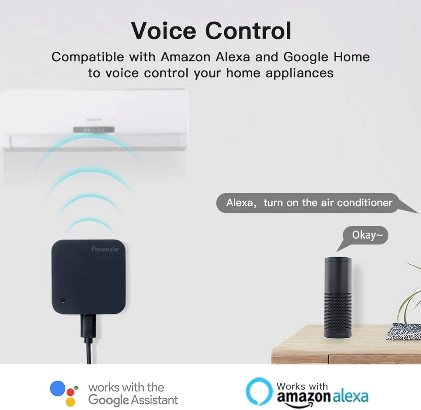 Telecomando IR Smart, Smart Home Automation, Wireless Wifi Controllo IR Universale Hub Compatibile Con ALEXA (2 Pack)