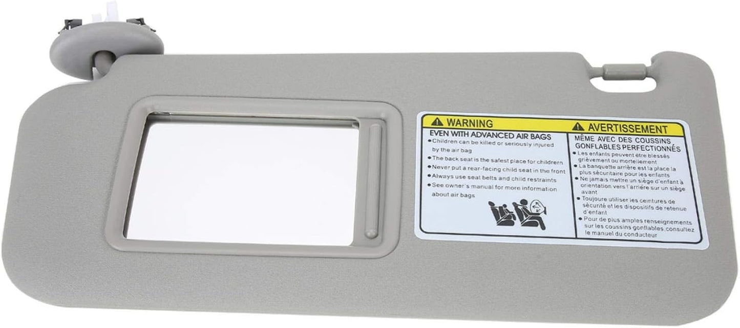 Parasole Sostituzione per Auto, Parasole Lato Guida Sinistro 74320 42501 B2 Ricambi Sostituzione per Camion Sostituzione per Auto Adatti Sostituzione per 2006 2009 Grigio