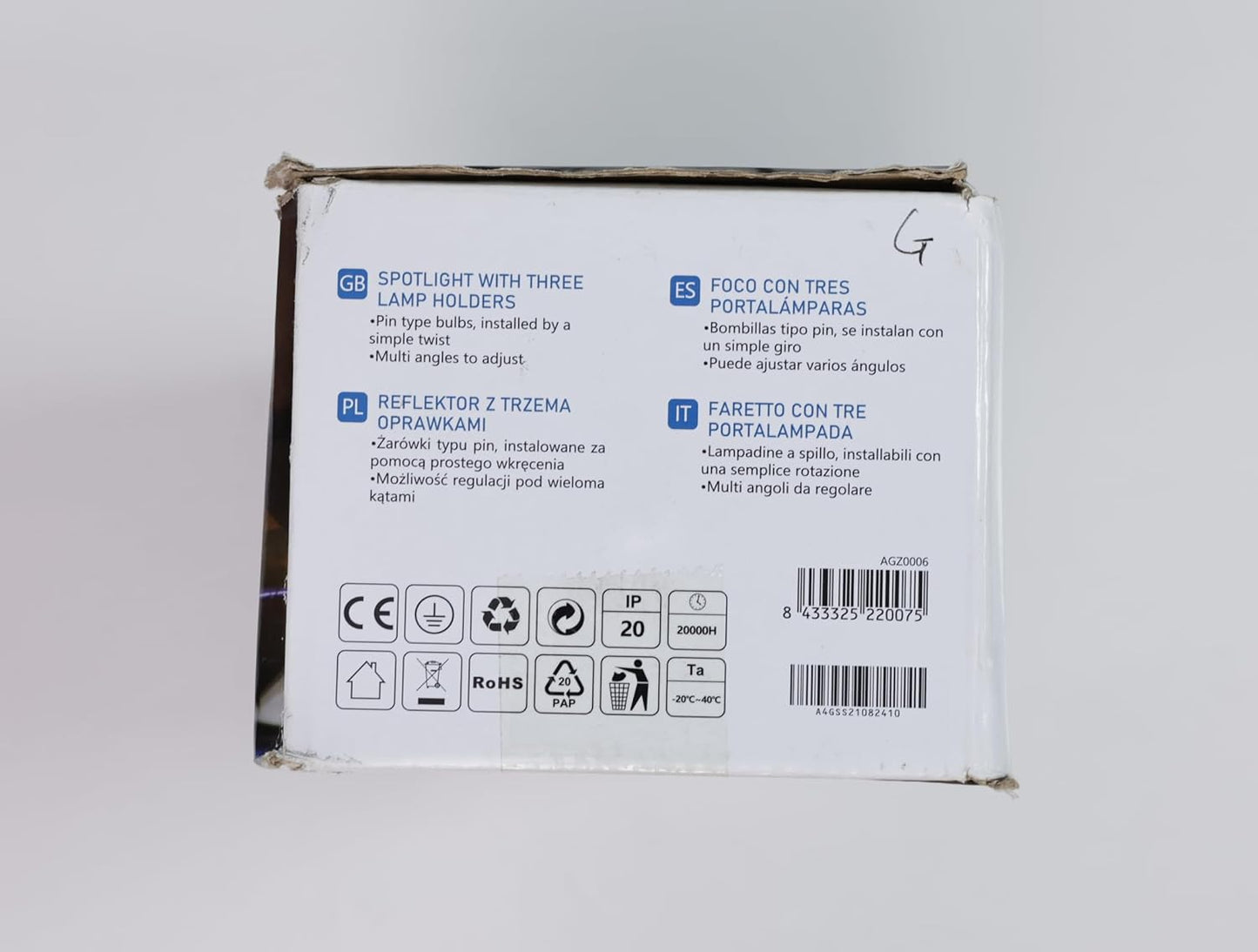 Faretti LED Soffitto Orientabili, Lampada Da Soffitto GU10, 3 Luci Lampadario Camera Da Letto Cucina Soggiorno 220V (Lampadine Non Incluse)