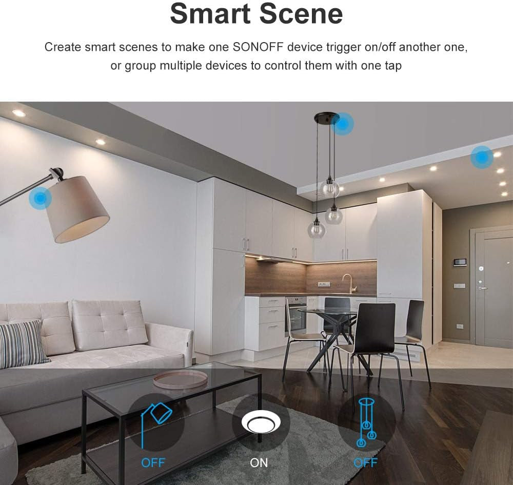 Interruttore Intelligente, Touch T0 3Gang Luce Controllo Wireless Wifi Da Muro, Interruttore a 1 Canali per Soluzioni Di Automazione Della Casa Intelligente, Funziona Con Alexa (EU Type,1-Way)