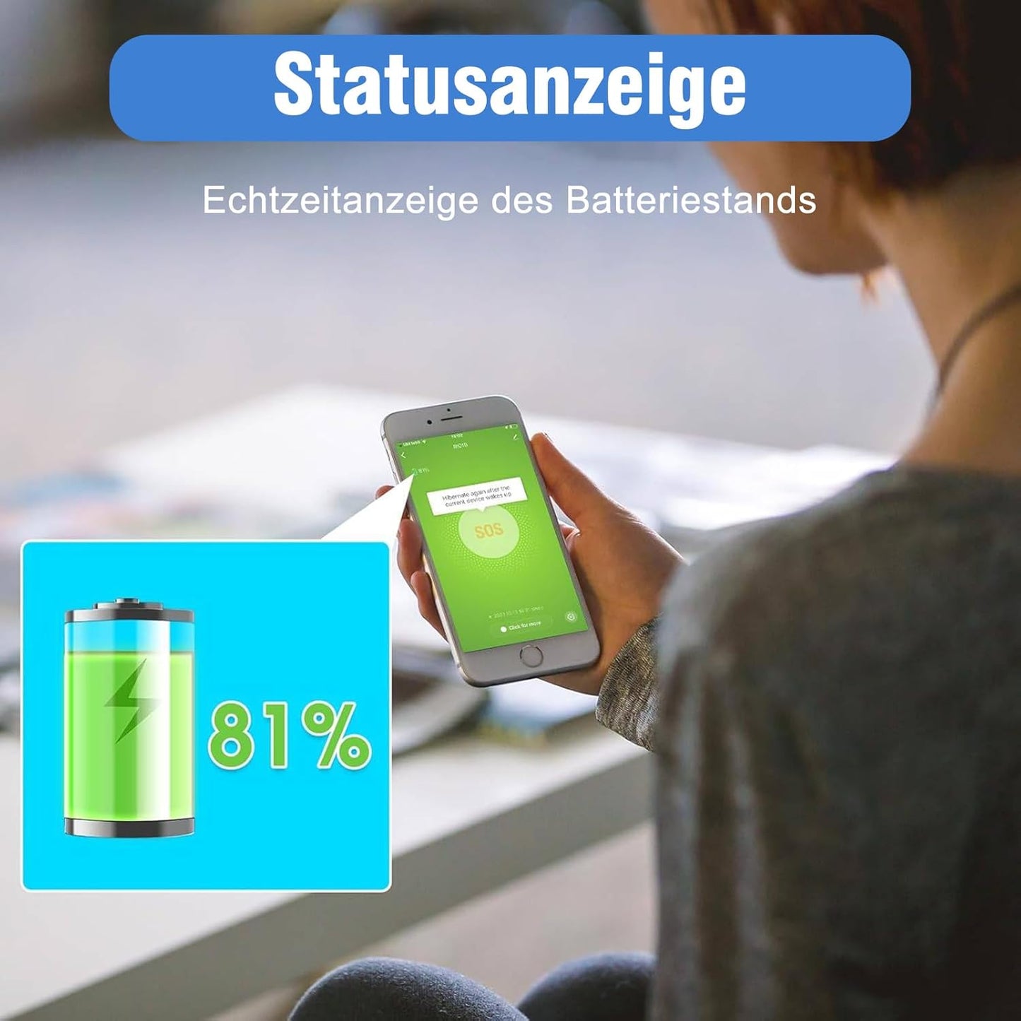 Daytech Wifi Pulsante Salvavita Anziani, Intelligente Pulsante Emergenza Anziani,L'Allarme per Anziani È Adatto a Persone Che Hanno Bisogno Di Essere Assistite a Casa(2 Pz)
