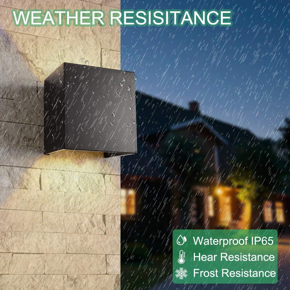 WZOED - Lampada Da Parete a Intensità Variabile, 12 W, per Interni, Impermeabile, Con Angolo Di Irradiazione Regolabile, IP65, Illuminazione a LED per Interni Ed Esterni