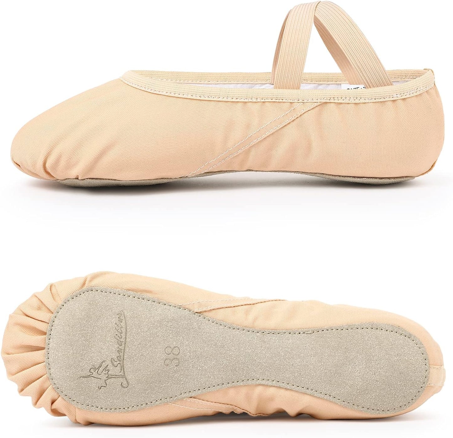 Scarpe Da Danza Classica E Moderna Antiscivolo Tela Scarpette Da Ballerina Ginnastica Ballo Pantofole per Bambina Ragazze E Donna