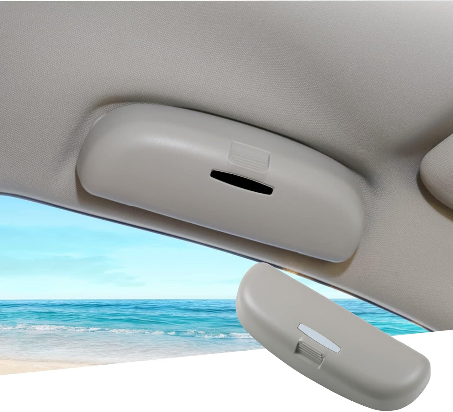 Fo-Rd Focus MK4 ST Line 2018-2024 2025 Porta Occhiali Da Sole per Auto, Focus 2023 Organizer, Compatibile Con Accessori Ford Focus MK4 (Grigio)