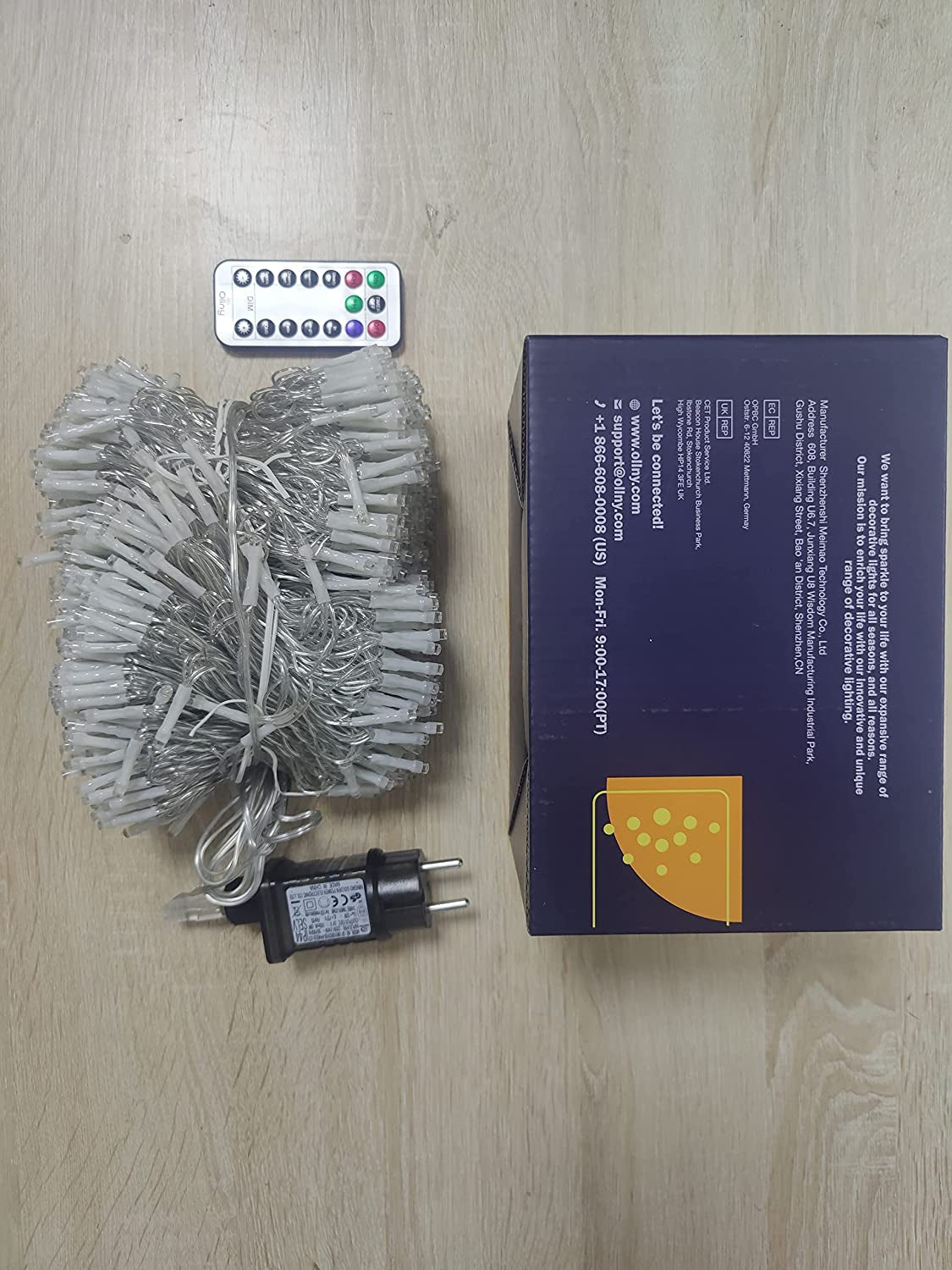 Catena Luminosa Di Natale 400 LED 40M, Luci Stringa Fata Luce Impermeabile Con 8 Modelli Di Illuminazione per Interno Ed Esterno, Feste, Matrimoni, Albero Y Giardino Decorazioni, Bianco Caldo