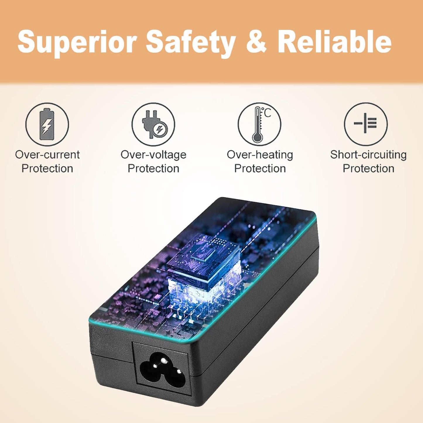 65W Caricatore Alimentatore Portatile 20V 3,25A per Lenovo Thinkpad T470 T470S T460 E531 E440 E450 E560 E570 L440 X270 X250 Ideapad 300 500 Yoga 13 11S X1 Carbon 2015/2016 Carica Batteria