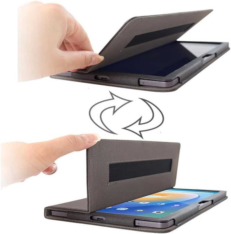 Compatibile Con TEC-LAST P40HD/M40 Plus/P40S 10 INCH 2023 Tablet Custodia Protettiva in Pelle Cover Con Funzione Di Supporto, Auto Svegliati/Sonno,Cover Protezione in PU Pelle (Black)