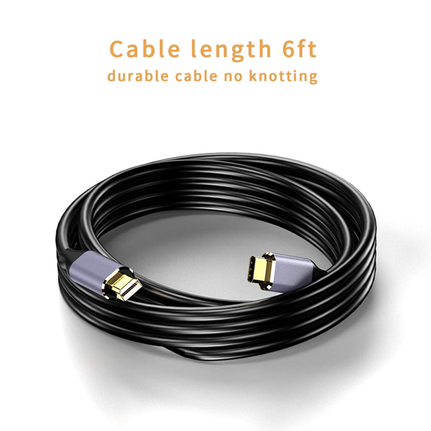 Cavo Da USB Type-C Maschio a Mini Displayport, Cavo Di Conversione Video Da USB C a Mini DP 4K@60Hz Supporto Modalità Specchio Ed Estendo Dello Schermo, 1,8 M, Non-Bidirezionale