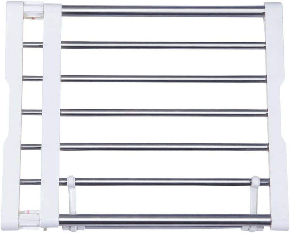 Scaffale Telescopico per Armadio in Metallo Mensole Estensibile Non Richiede Forature Divisori per Scaffali Separatore Organizzare Ripiano per Camera Da Letto Bagno Cucina Regolabile