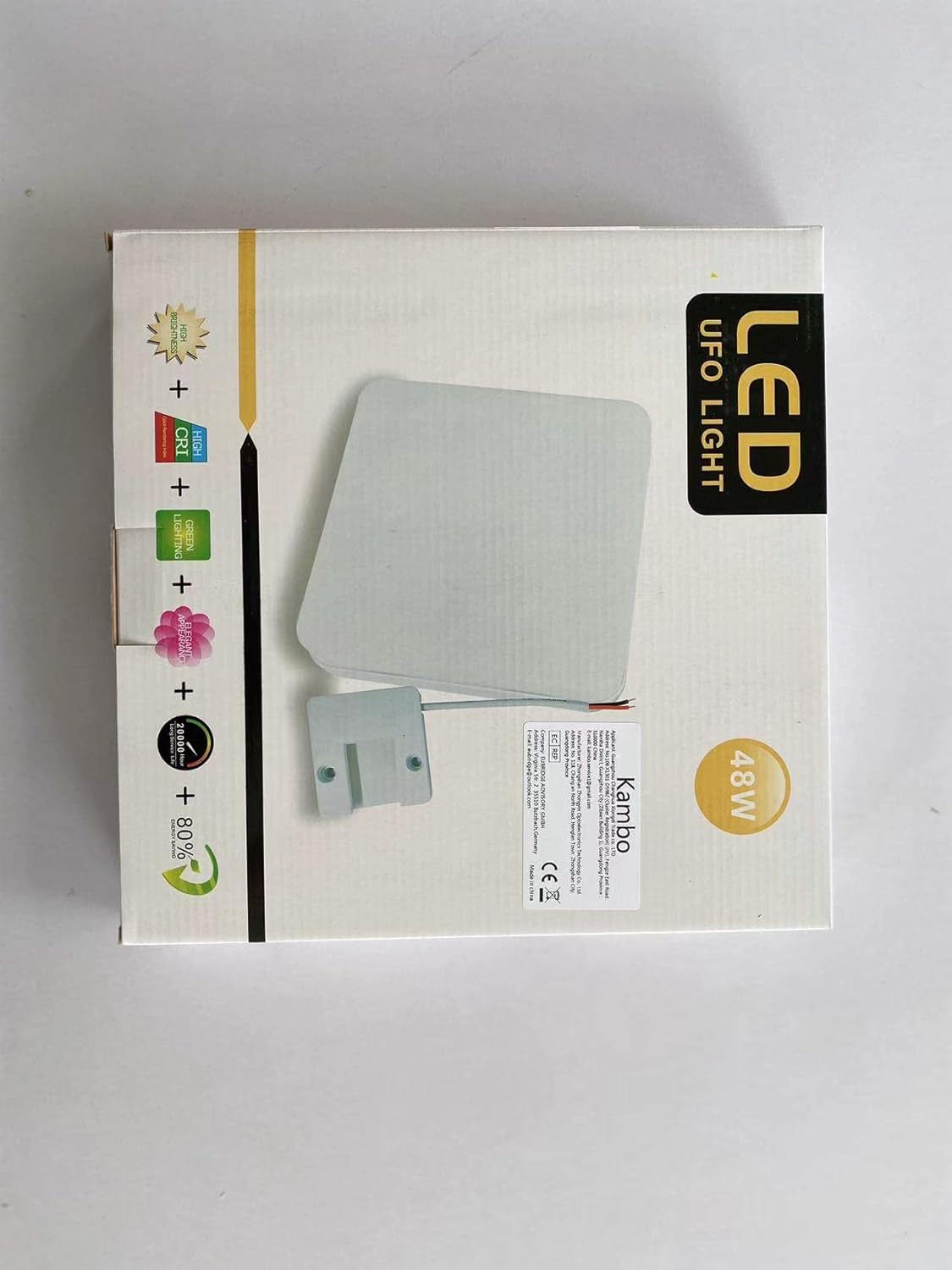 48W Plafoniera LED Quadrata - Lampada Da Soffitto Luce 3000K - Plafoniera Soffitto Bianco Caldo 4320LM - Plafoniera Led Soffitto 30Cm - Moderno Plafoniera Bagno IP44 Cucina Soggiorno Corridoio