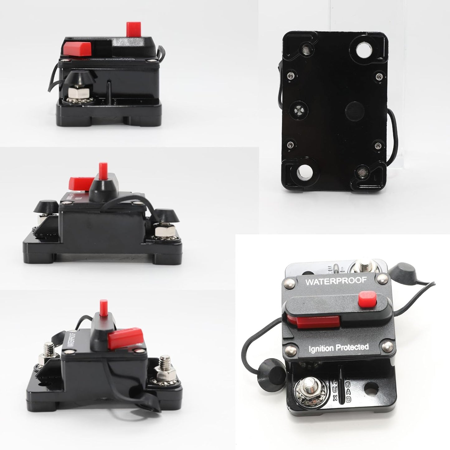 Interruttore Automatico Da 60 Amp Con Anse in Rame, Impermeabile, Invertitore Con Ripristino Manuale, Impermeabile, per Auto, Camion, Autobus, Camper, Barca, Veicolo Marino, 12 V-48 V CC