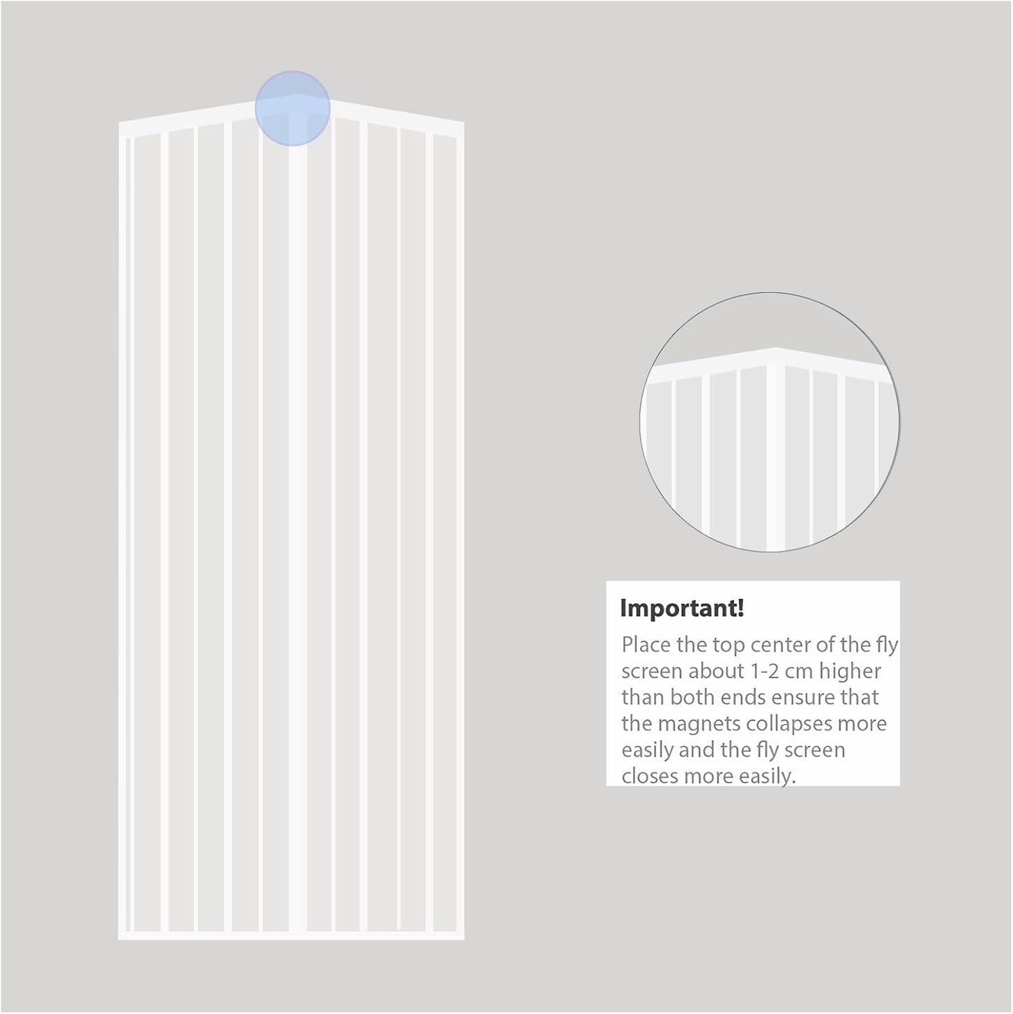 80X200Cm Zanzariera Magnetica per Porta, anti Insetti, per Legno, Ferro, Porte in Alluminio, Facile Da Installare, Non È Necessario Praticare Fori, Apertura E Chiusura Silenziosa, Bianco