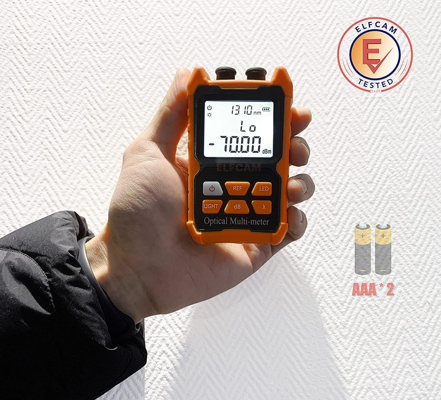 ® - E-200 Multimetro Ottico Portatile Unico, Fotometro Con VFL, Campo Di Prova: Da -70 Dbm a +6 Dbm