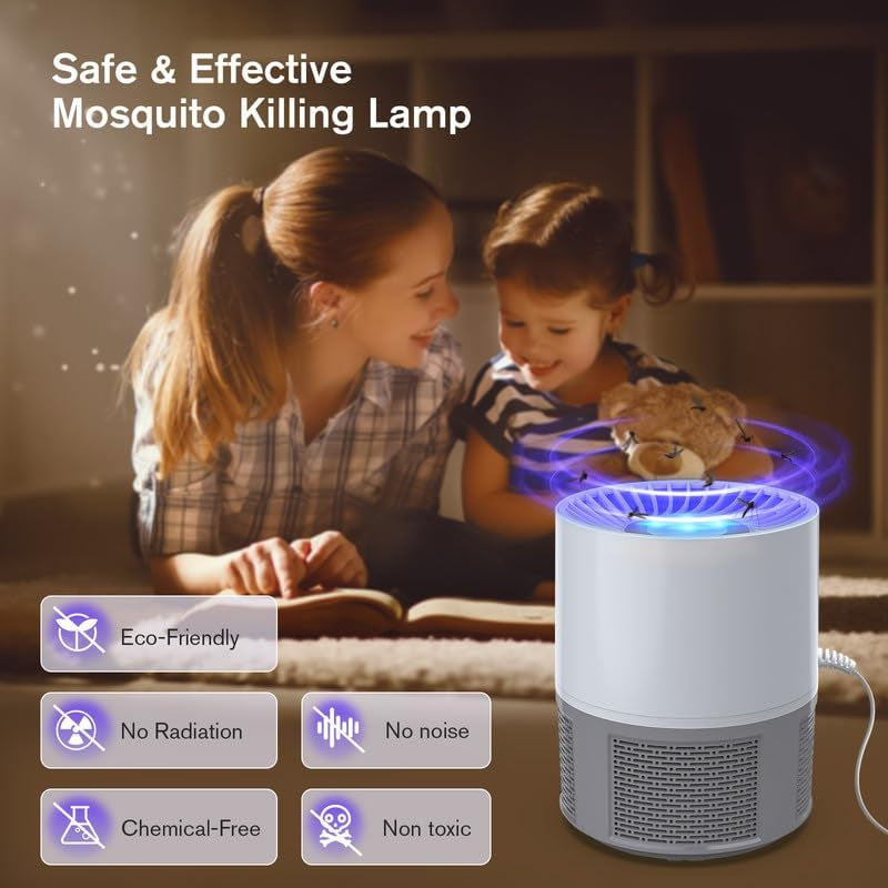 Insetticida Elettrica, USB Elettrica, Trappola per Mosche, Zanzare, Lampada per Zanzare, Lampada Con Luce, per Interni Ed Esterni