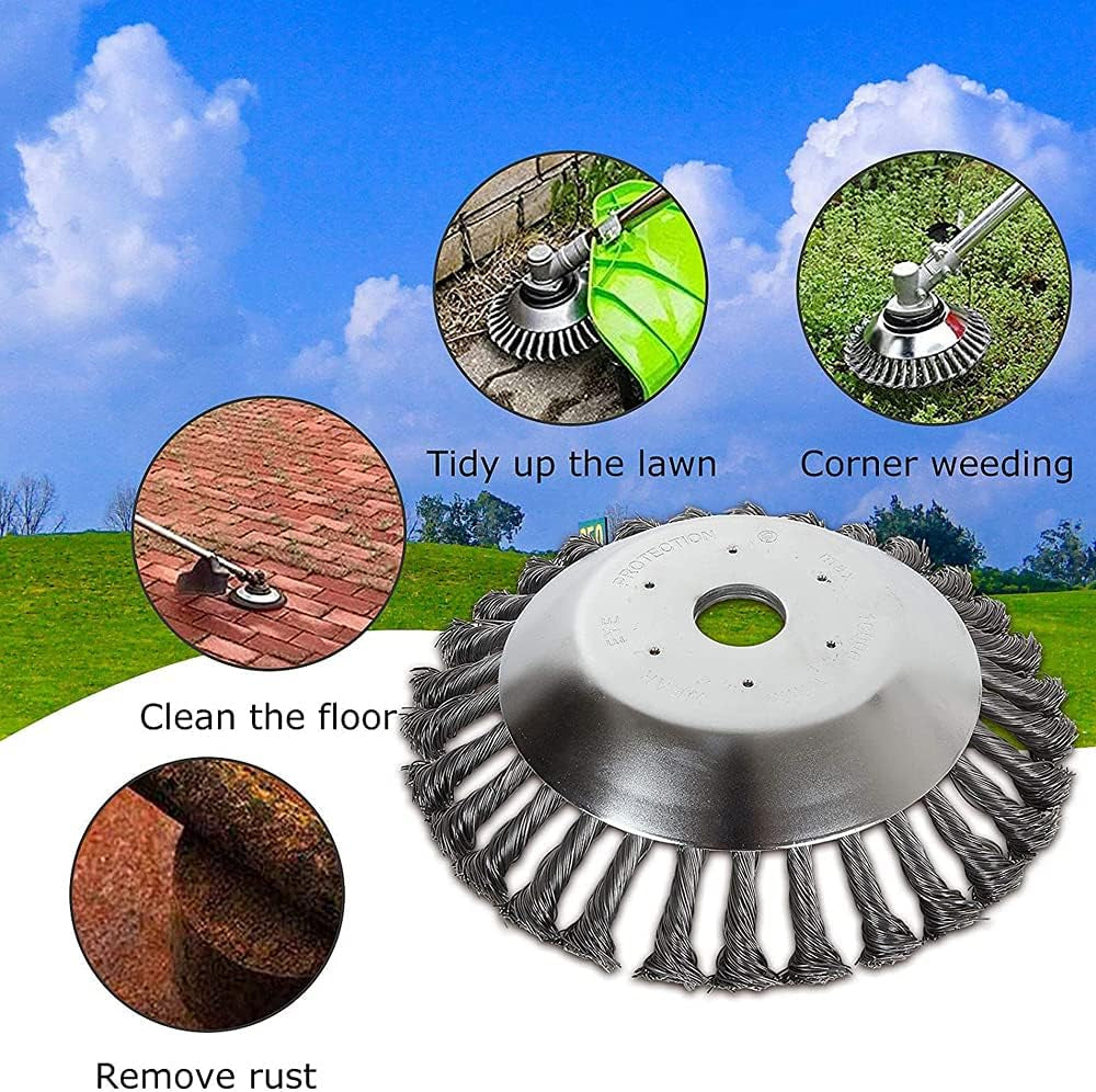 8'' Testa Di Taglio Del Tagliaerba per Tosaerba Da Giardino, Affilato, Altamente Efficiente, Spazzola per Erbacce Da Giardino,Testina Di Ricambio per Sarchiatrice per Tagliare Erba Spessa Ed Erbacce
