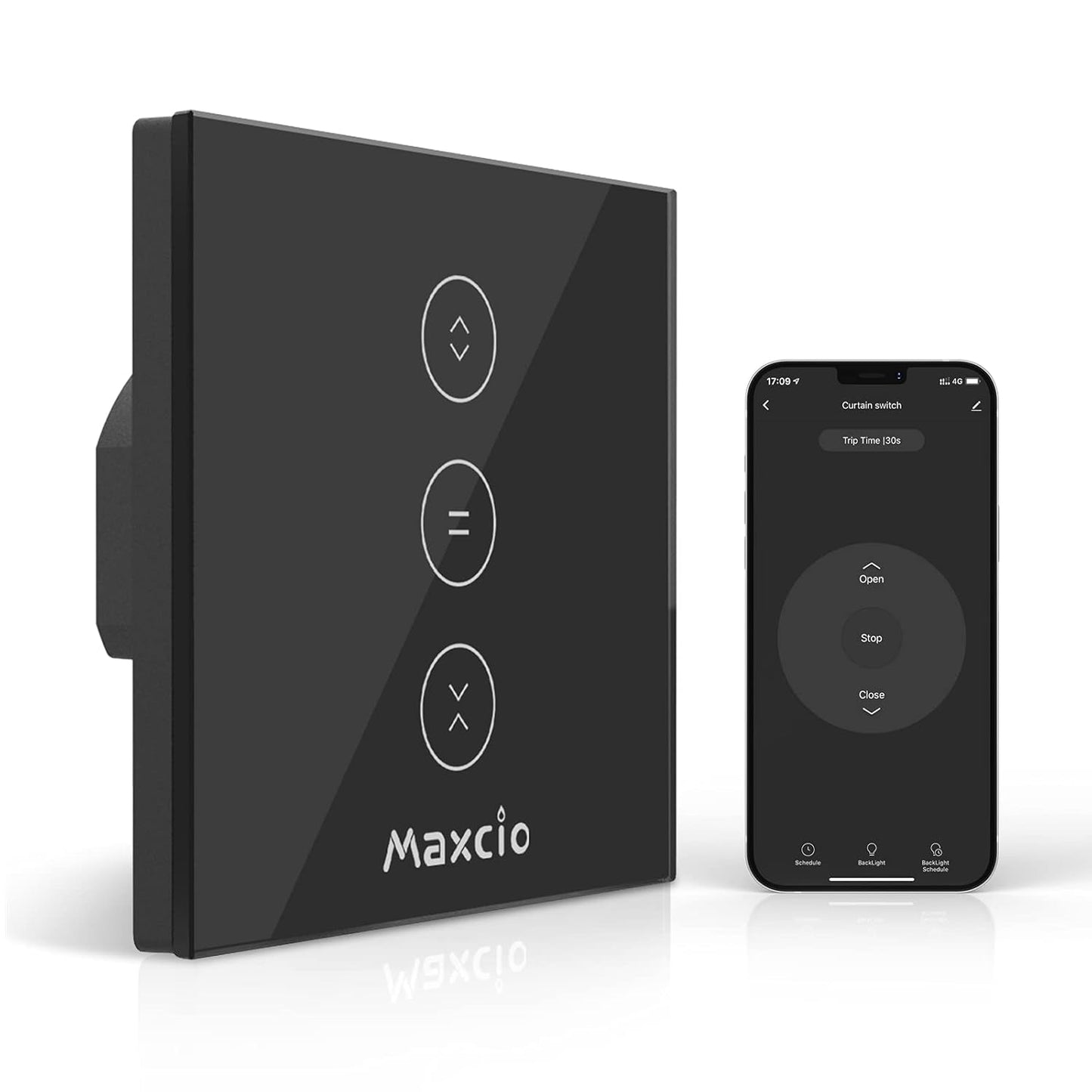 Interruttore Tapparelle Wifi, Smart Switch per Tapparelle Elettriche, Compatibile Con Alexa E Google Home, APP Controllo, Interruttore Wifi per Persiane Avvolgibili E Tende
