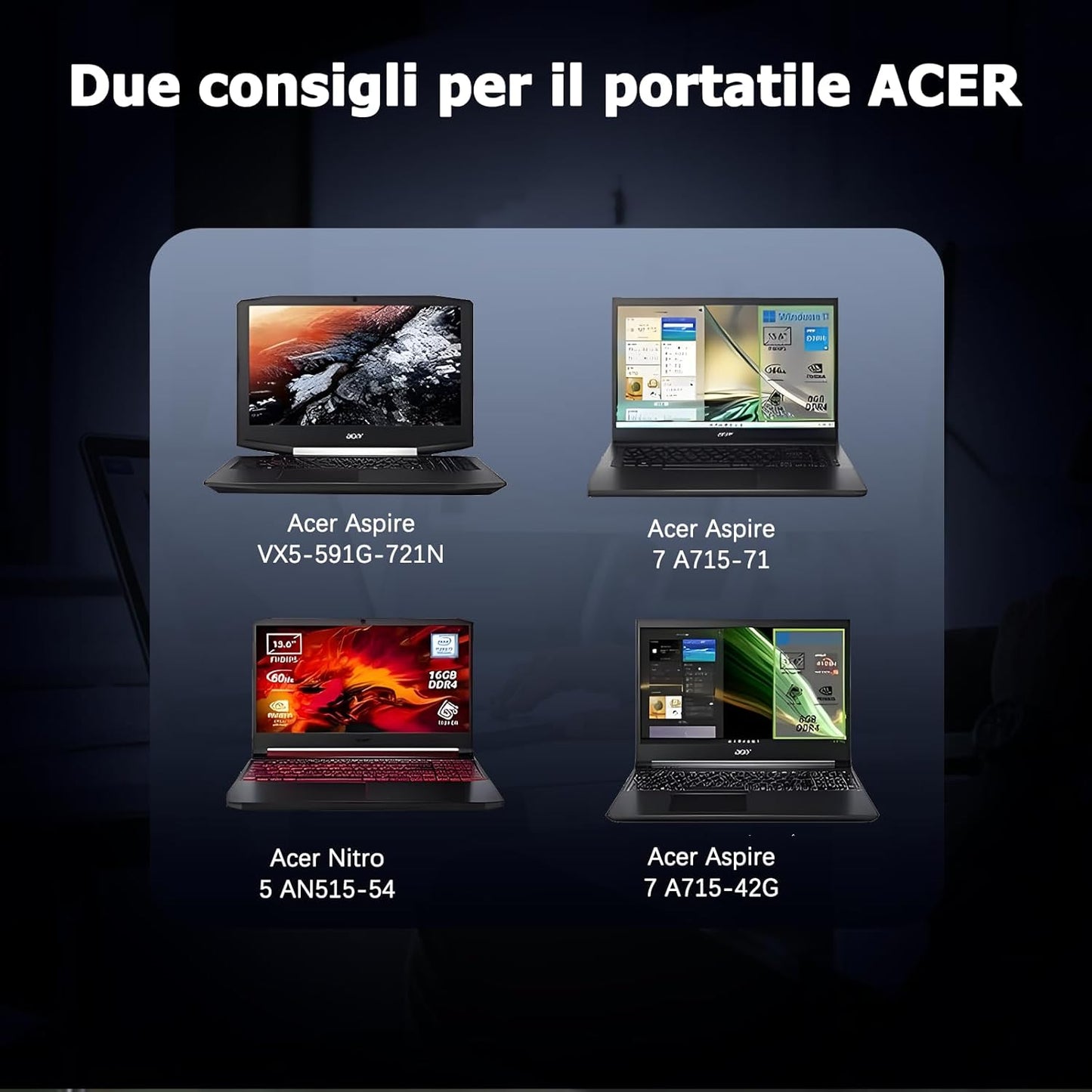 Alimentatore Di Rete per Computer Portatile, 135 W, 19 V, 7,1 A