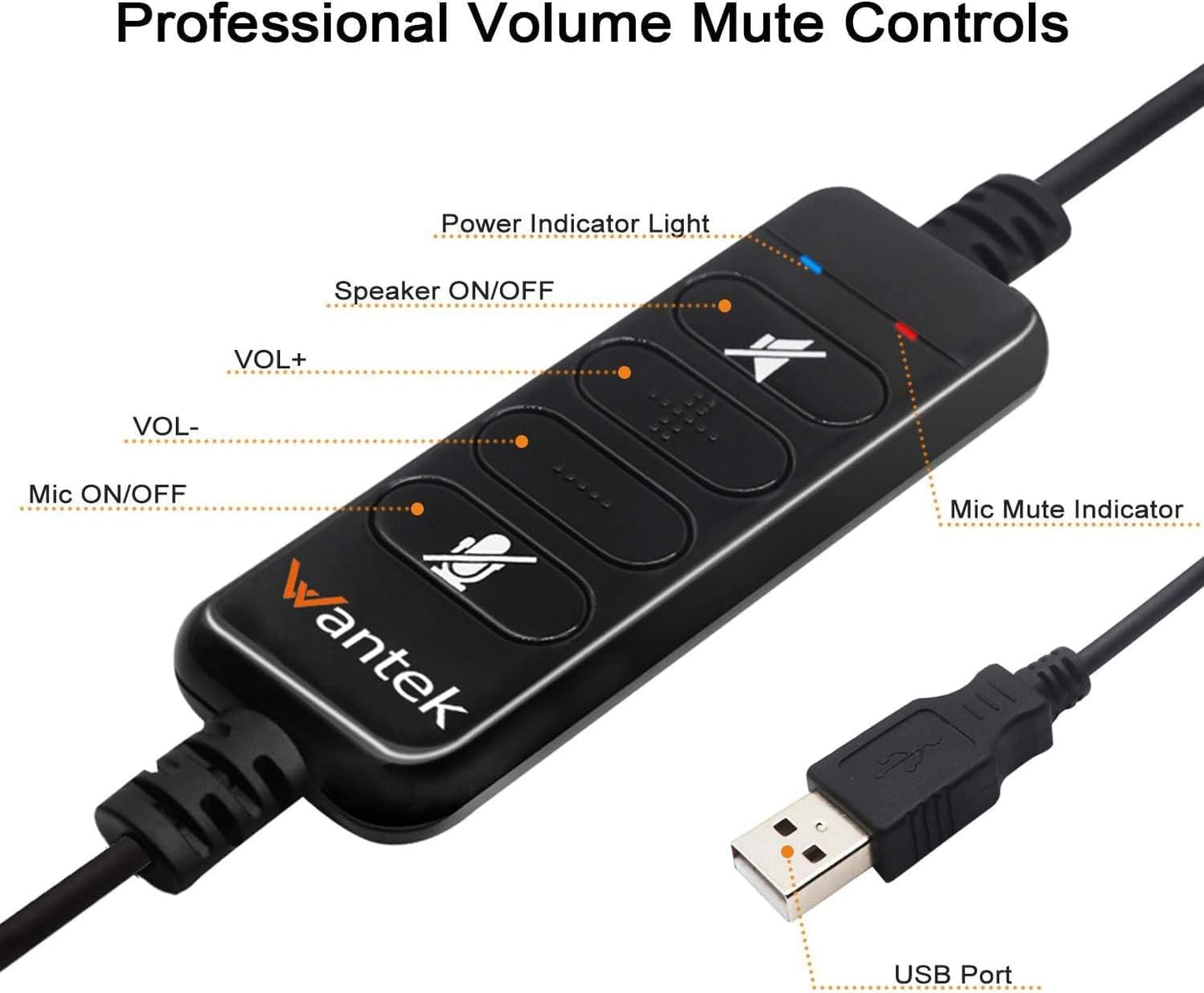 601N Cuffie Mono Con Microfono E Cavo Di Cancellazione Del Rumore per Call Center Computer Computer Portatili Tablet Conferenza Online Gaming Musica Skype Team Studio Online
