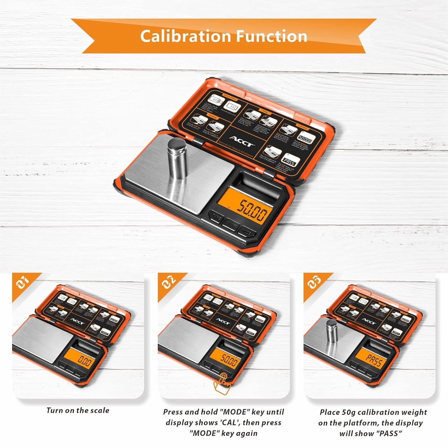 Bilancia Tascabile Di Precisione, 200 G X 0,01 G, Bilancia Digitale per Alimenti Con Display LCD, Conversione Con Un Clic Da 6 Unità, Mini Scala per Erbacce/Cucina/Monete (Batteria Inclusa)