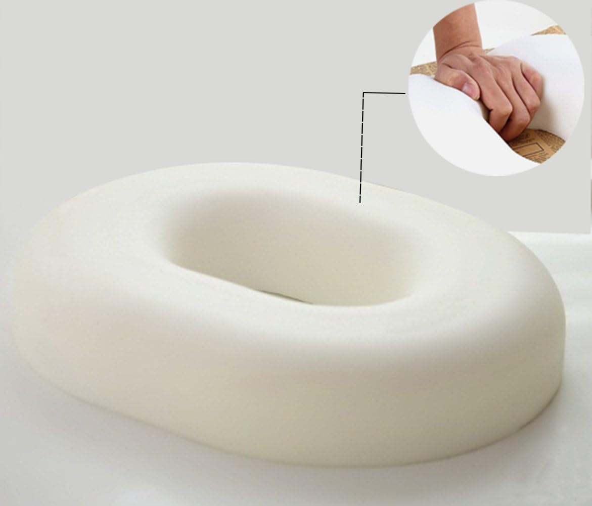 Cuscino Ortopedico Ad Anello in Schiuma Di Memoria - Cuscino a Ciambella per Emorroidi, Dolori Al Coccige, Gravidanza, Dolori Post-Parto, per Sedia a Rotelle, Auto, Ufficio