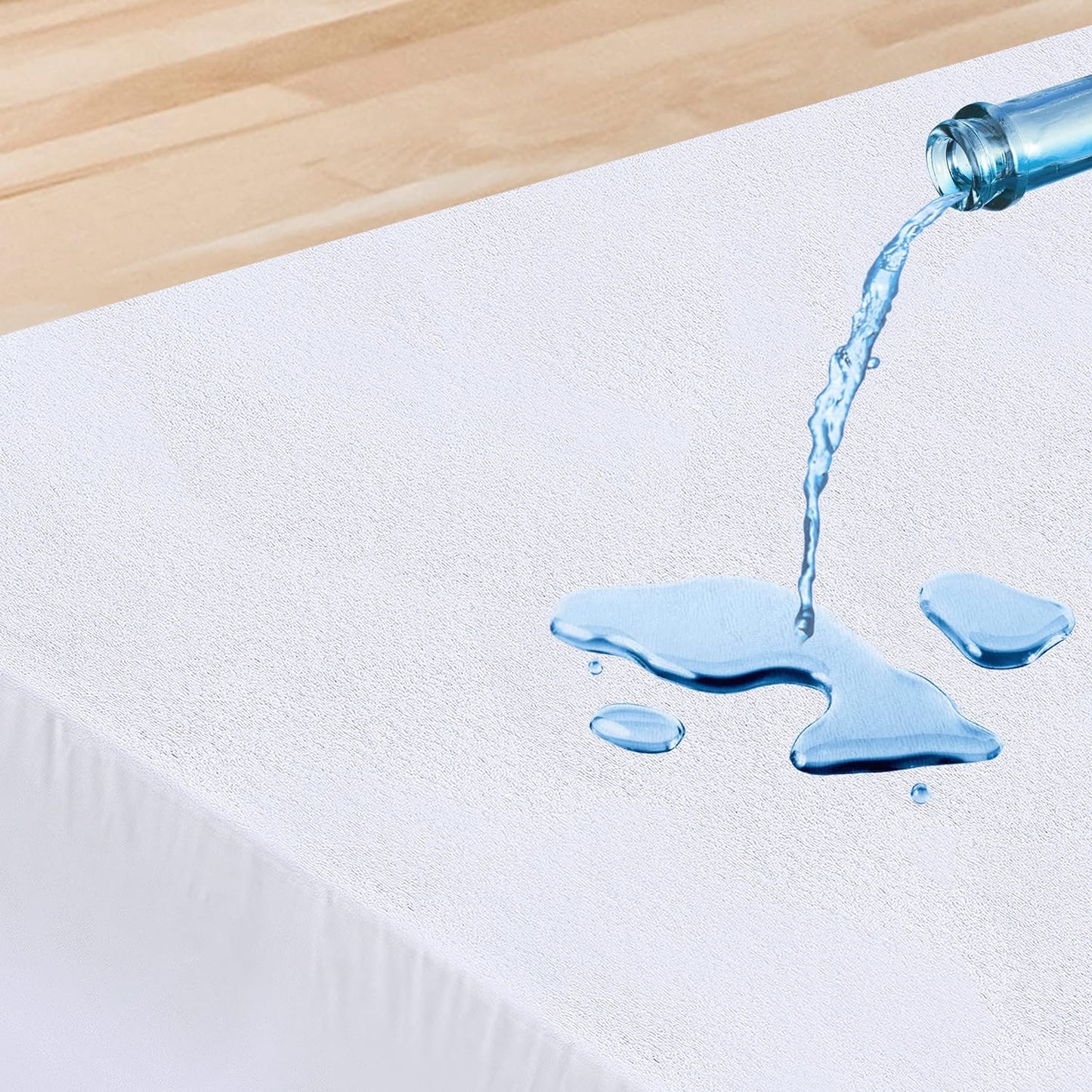 Coprimaterasso Una Piazza E Mezza Impermeabile 135 X 190 X 40 Cm, Certificato OEKO-TEX, Proteggi Materasso, Traspirante, Lavabile, Stile Montato Tutto Intorno Elastico