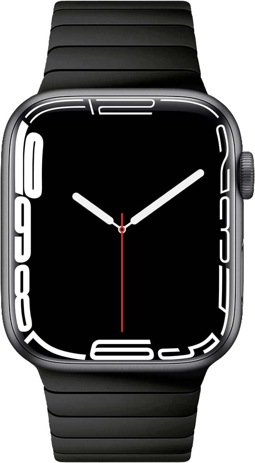 49 Mm, 45 Mm, 44 Mm, 42 Mm, Compatibile Con Apple Watch, Cinturino Di Ricambio in Acciaio Inox, Adatto per Iwatch Ultra Series 8/7/6/5/4/3/2/1/SE (2022/2020), Nero